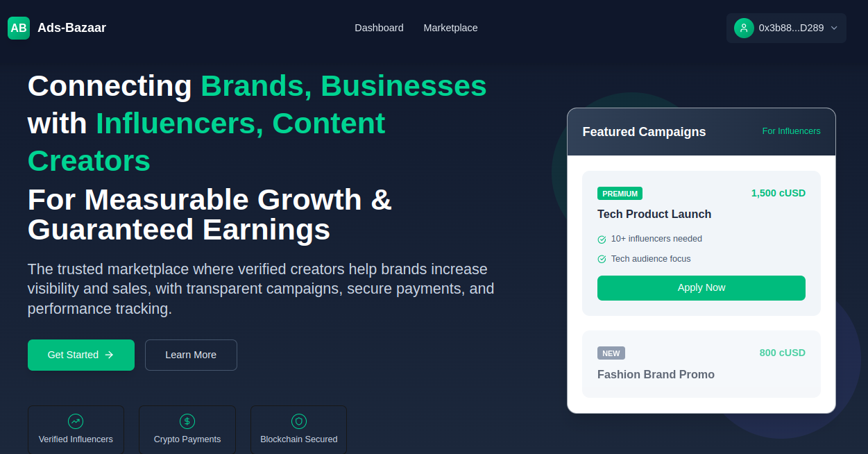 Ads-Bazaar - Farcaster Mini Apps